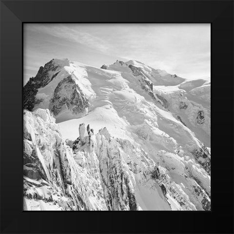 Mont Blanc Black Modern Wood Framed Art Print by Butcher, Dave