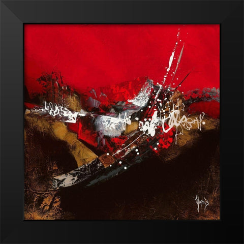 Energie musicale I Black Modern Wood Framed Art Print by Jadis