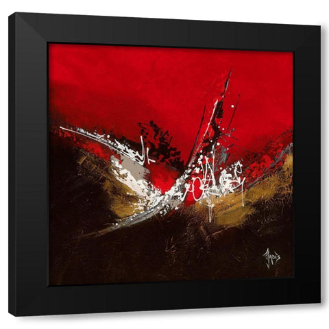 Energie musicale II Black Modern Wood Framed Art Print by Jadis