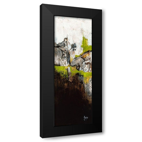 Naturellement II Black Modern Wood Framed Art Print with Double Matting by Jadis