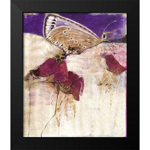 Der Besucher Black Modern Wood Framed Art Print by Dreyer, Ingeborg