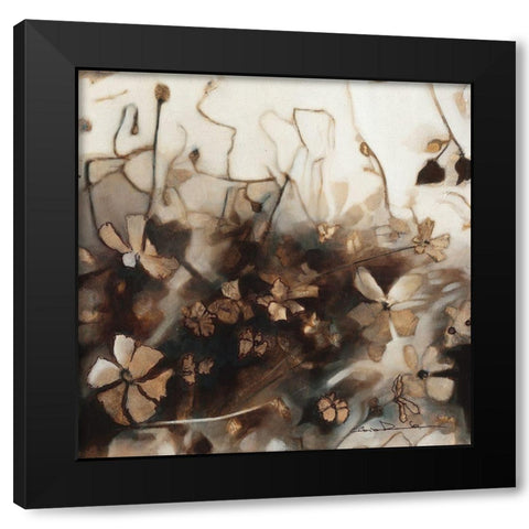 Le jardin de Tara I Black Modern Wood Framed Art Print by Amrhein, Elvira