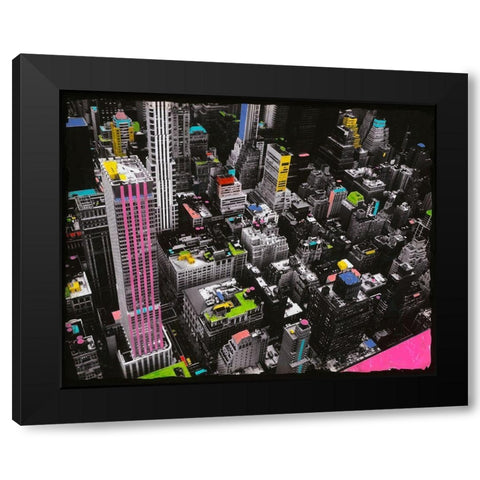 Color Side of the Force Black Modern Wood Framed Art Print by Simonutti, Riccardo