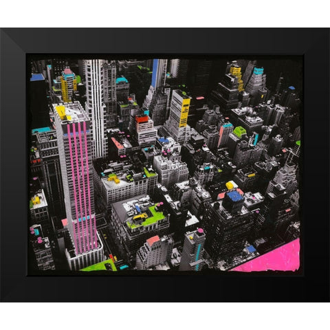 Color Side of the Force Black Modern Wood Framed Art Print by Simonutti, Riccardo