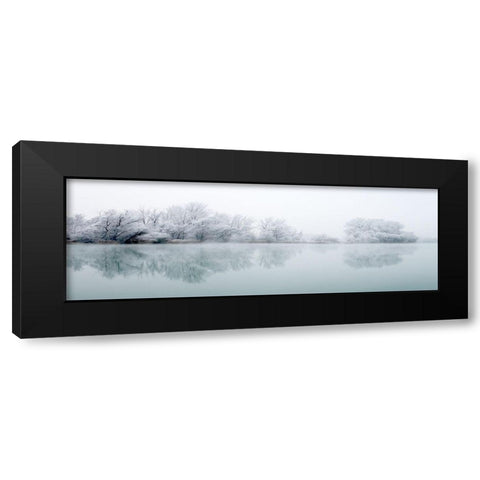 Winterlandschaft III Black Modern Wood Framed Art Print by Hillert, Peter