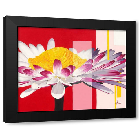 Paquerette I Black Modern Wood Framed Art Print with Double Matting by Bernard, Anne