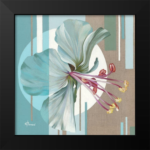 Geranium I Black Modern Wood Framed Art Print by Bernard, Anne