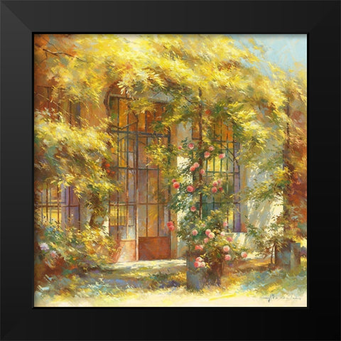 L orangerie Black Modern Wood Framed Art Print by Messely, Johan