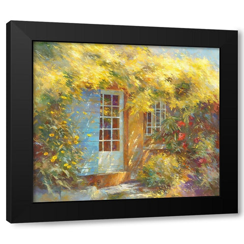 Petit paradis Black Modern Wood Framed Art Print by Messely, Johan