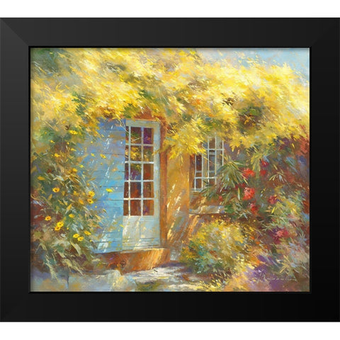 Petit paradis Black Modern Wood Framed Art Print by Messely, Johan