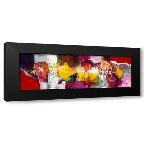 Magness Black Modern Wood Framed Art Print by Jadis