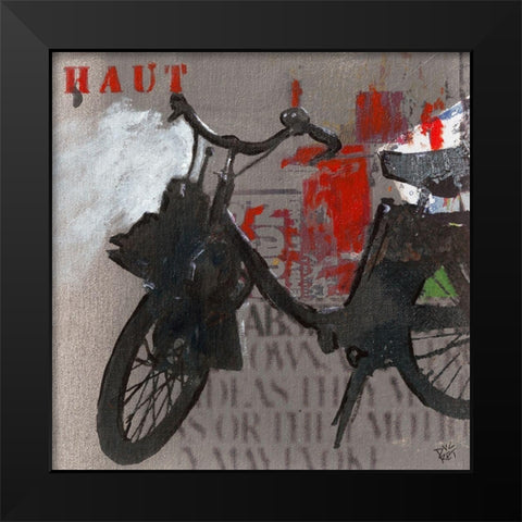 Libre III Black Modern Wood Framed Art Print by Ducret, Patrice