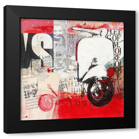 Pensee I Black Modern Wood Framed Art Print by Ducret, Patrice