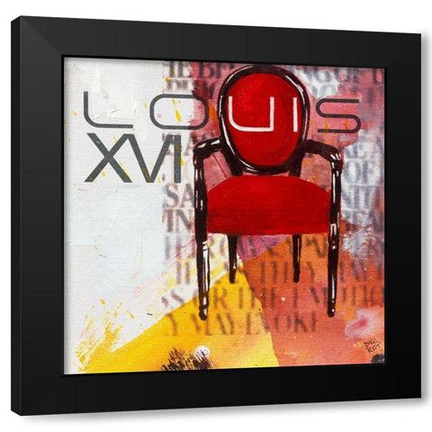 Salon I Black Modern Wood Framed Art Print with Double Matting by Ducret, Patrice