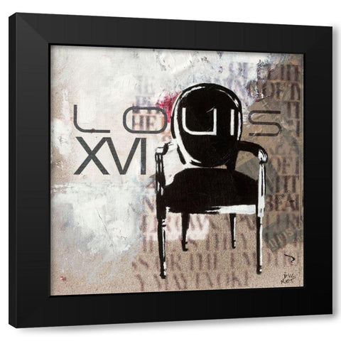 Salon II Black Modern Wood Framed Art Print by Ducret, Patrice