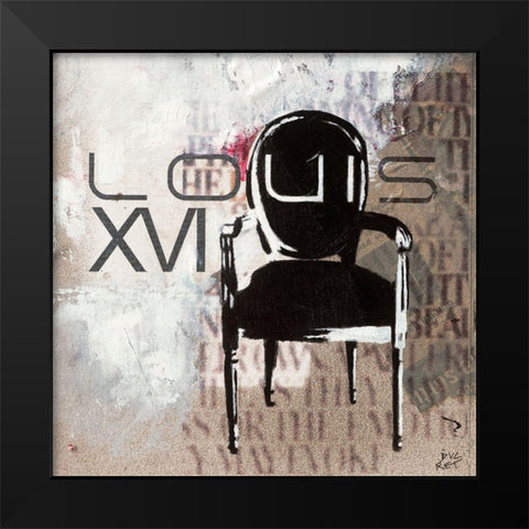 Salon II Black Modern Wood Framed Art Print by Ducret, Patrice