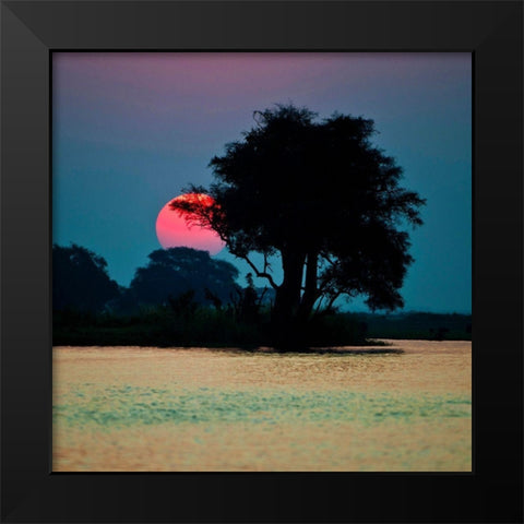 River of Tranquility Black Modern Wood Framed Art Print by Brommelhorster, Ulf