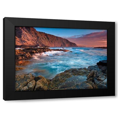 Mesa del Mar Teneriffa Black Modern Wood Framed Art Print with Double Matting by Ernemann, Lothar