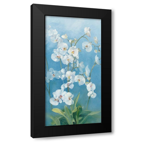 Phalaenopsis Fontaine II Black Modern Wood Framed Art Print with Double Matting by Vernageau, Sylvie