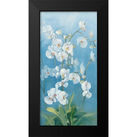 Phalaenopsis Fontaine II Black Modern Wood Framed Art Print by Vernageau, Sylvie