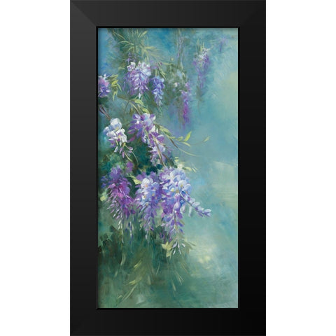 Glycine Black Modern Wood Framed Art Print by Vernageau, Sylvie