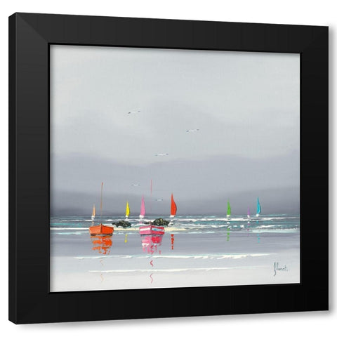 Avant l orage I Black Modern Wood Framed Art Print by Flanet, Frederic