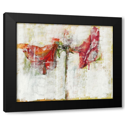 Amaryllies Black Modern Wood Framed Art Print with Double Matting by Dreyer, Ingeborg
