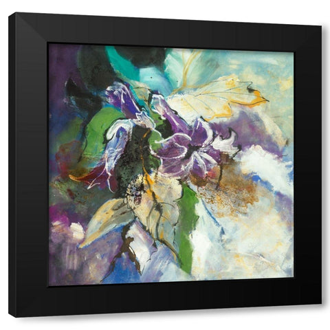 Engelstrompete Black Modern Wood Framed Art Print by Dreyer, Ingeborg