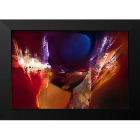 De Over Winning Black Modern Wood Framed Art Print by ARVEE