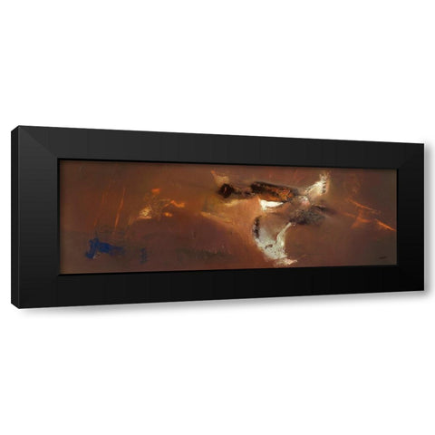 Dunes Black Modern Wood Framed Art Print with Double Matting by ARVEE