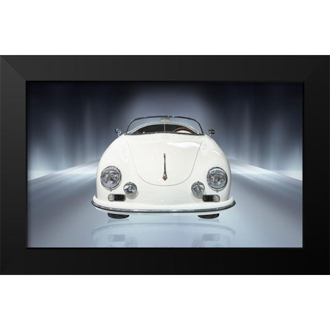 Car Collection 14 Black Modern Wood Framed Art Print by Hillert, Peter