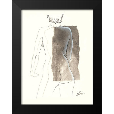 NoemieÂ I Black Modern Wood Framed Art Print by Cadoret, Virginie