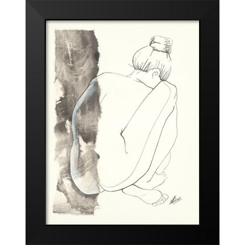 Anne-LaureÂ  Black Modern Wood Framed Art Print by Cadoret, Virginie