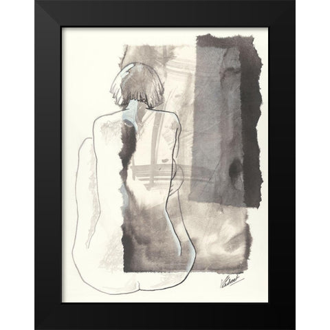 NoemieÂ II Black Modern Wood Framed Art Print by Cadoret, Virginie