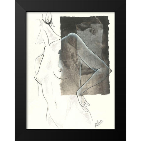 MaÃ¯te II Black Modern Wood Framed Art Print by Cadoret, Virginie