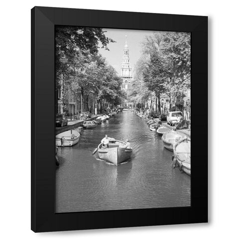 Amsterdam Zuiderkerk Black Modern Wood Framed Art Print by Butcher, Dave