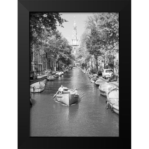 Amsterdam Zuiderkerk Black Modern Wood Framed Art Print by Butcher, Dave