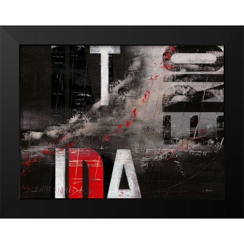 Interioridad Black Modern Wood Framed Art Print by Becam, Carole