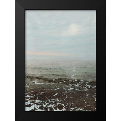 Morning Wave Black Modern Wood Framed Art Print by Royer, Simon