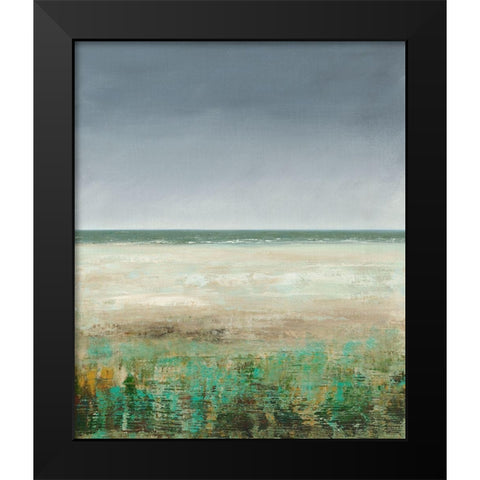 Wild Beach Black Modern Wood Framed Art Print by Royer, Simon
