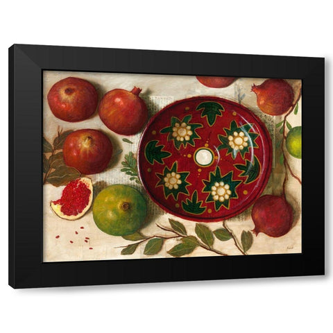 Ceramique rouge Black Modern Wood Framed Art Print by Lionnet, Pascal