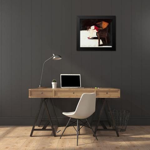 Intorno a te Black Modern Wood Framed Art Print by Calvetti, Fabio