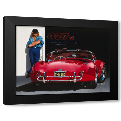 427 ci Black Modern Wood Framed Art Print with Double Matting by Tempier, Guy