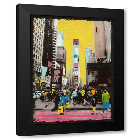 Scissors Sisters Black Modern Wood Framed Art Print with Double Matting by Simonutti, Riccardo