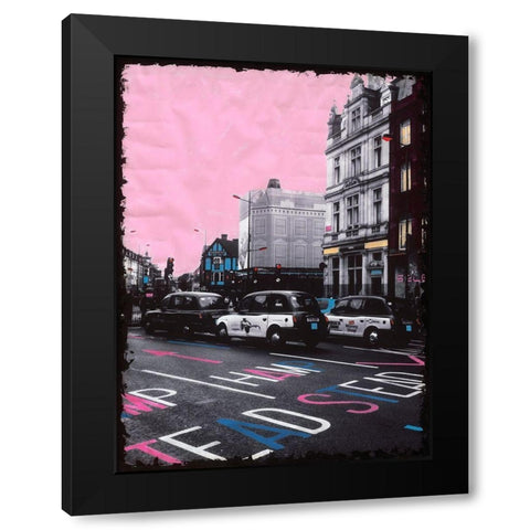 Hamp Stead Ways Black Modern Wood Framed Art Print with Double Matting by Simonutti, Riccardo
