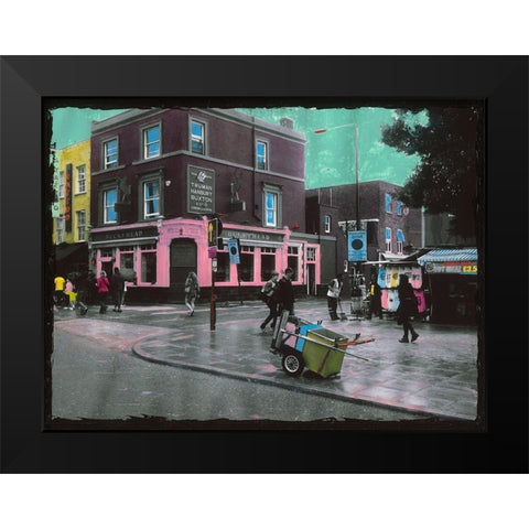 Under Control Black Modern Wood Framed Art Print by Simonutti, Riccardo