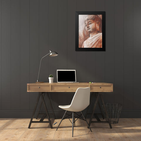Buddha III Black Modern Wood Framed Art Print by Seifert, Brita