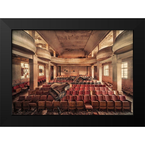 The Show is over Black Modern Wood Framed Art Print by Haker, Matthias