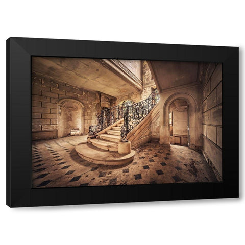 Path to the Light Black Modern Wood Framed Art Print with Double Matting by Haker, Matthias