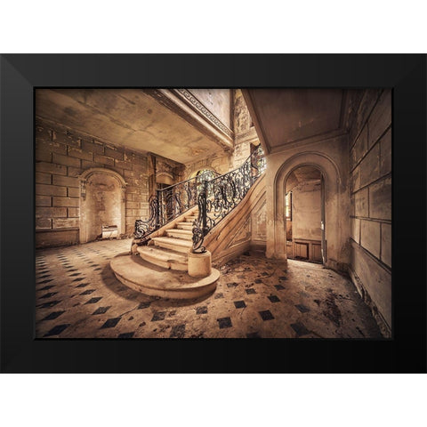 Path to the Light Black Modern Wood Framed Art Print by Haker, Matthias